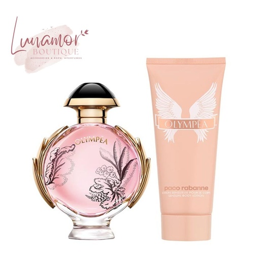 SET PERFUME RABANNE OLYMPÉA BLOSSOM MUJER + LOCIÓN CORPORAL